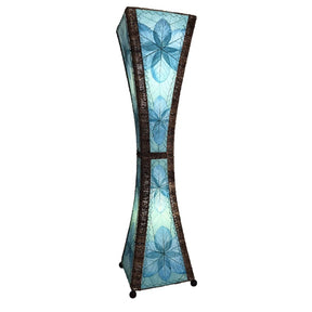 hourglass large lamp blue new