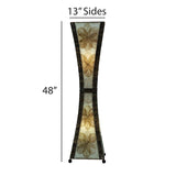 hourglass large lamp natural size