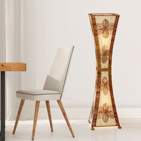 hourglass large lamp natural styled
