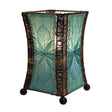 hourglass leaf table lamp blue1