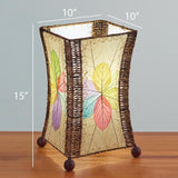 hourglass leaf table lamp dimensions