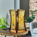 hourglass table lamp green