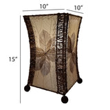 hourglass table lamp natural size