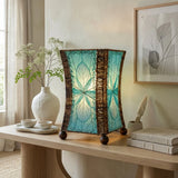 Hourglass Leaf Lamp - Blue - est. ship 5/2026