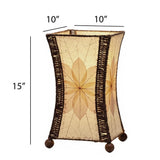 Hourglass Leaf Lamp - Natural