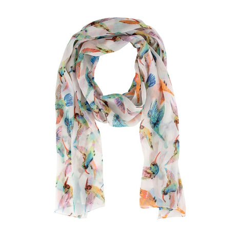hummingbird chiffon scarf