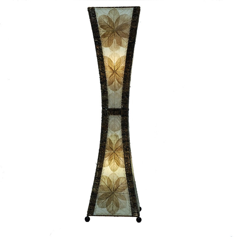 jackfruit leaf hourglass lamp natural