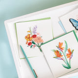 japanese wildflower quilling card styled