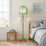 Jellyfish Floor Leaf Lamp - Blue - est. ship 5/2026