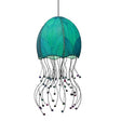 jellyfish pendant leaf lamp blue