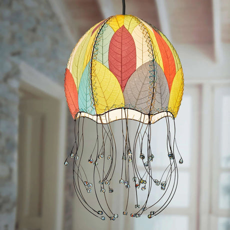 Jellyfish Pendant Leaf Lamp - Multi