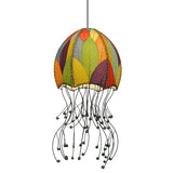 jellyfish pendant leaf lamp multi