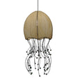 jellyfish pendant leaf lamp natural