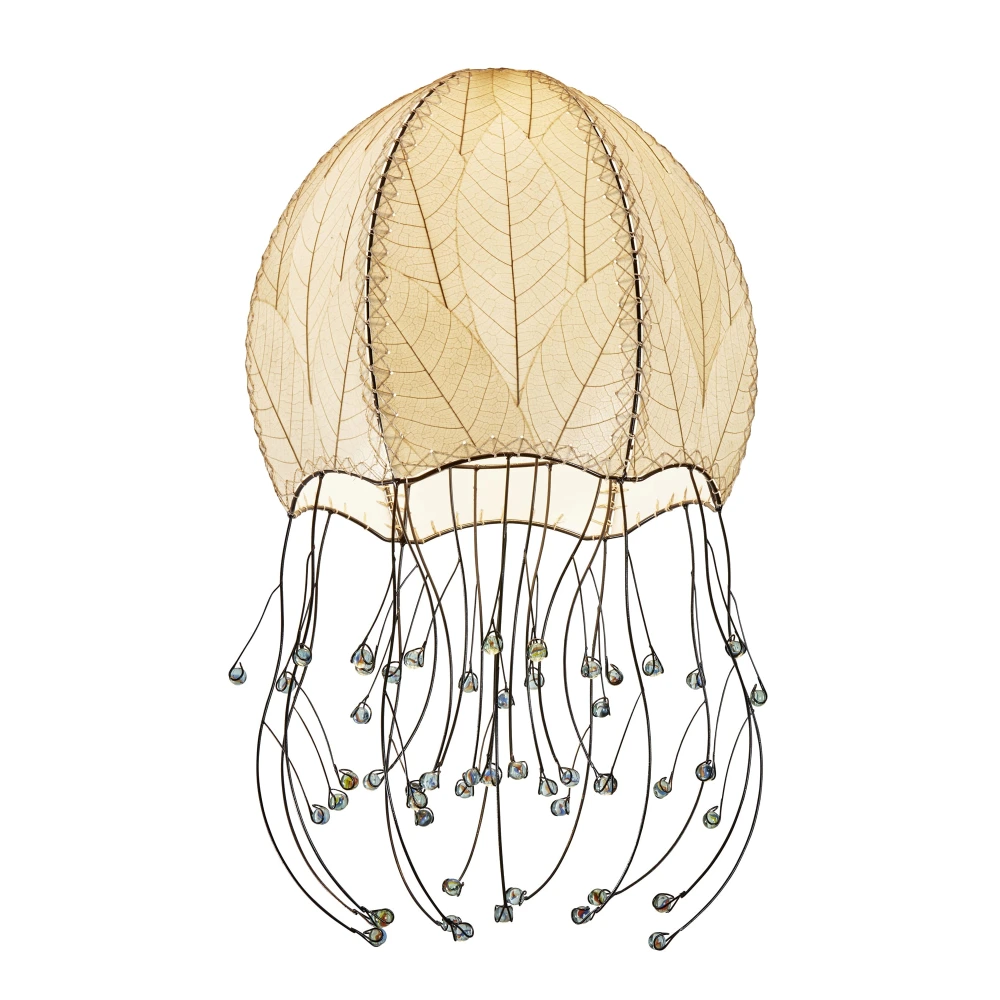 Jellyfish Pendant Leaf Lamp - Natural - est. ship 6/2026