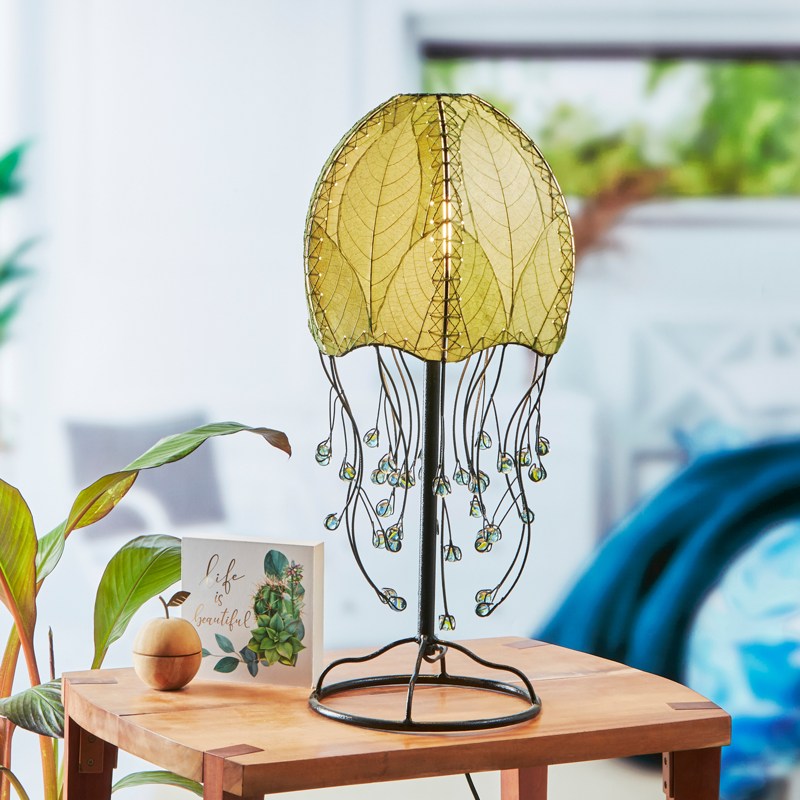 jellyfish table lamp green styled 1