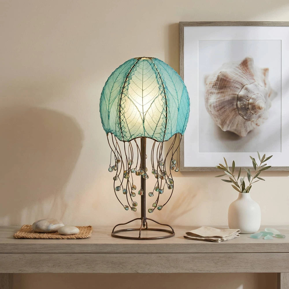 Jellyfish Table Leaf Lamp - Blue