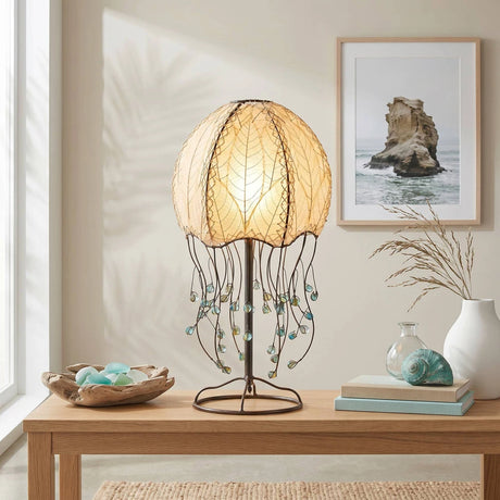Jellyfish Table Leaf Lamp - Natural