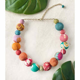 kantha bauble collar necklace styled