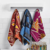 kantha dish towels styled