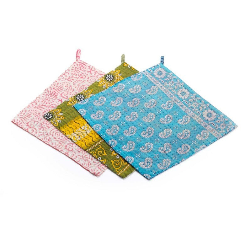 kantha dishcloth set