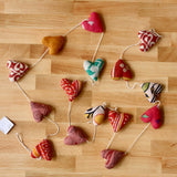 kantha heart garland