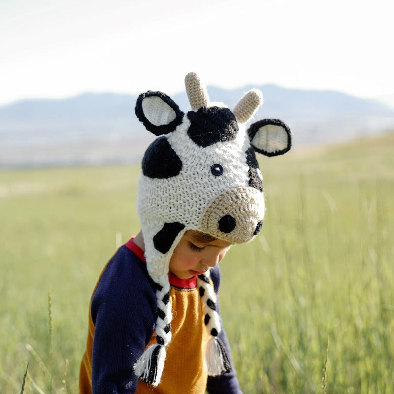 kids animal hat cow