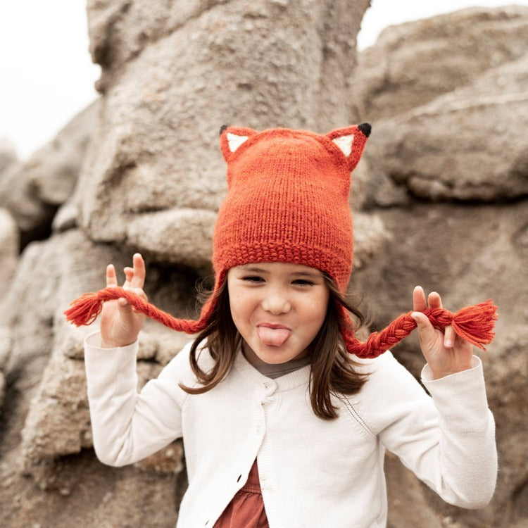 kids animal hat fox 1