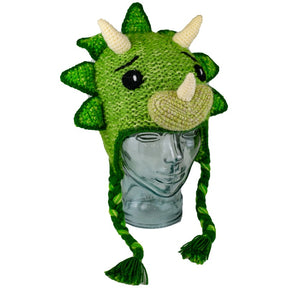 kids animal hat triceratops