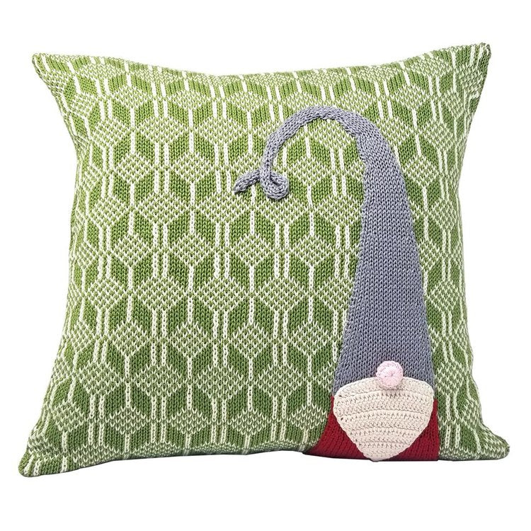 knit gnome pillow