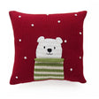 knit polar bear pillow