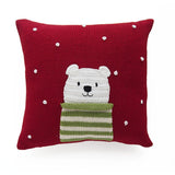 knit polar bear pillow