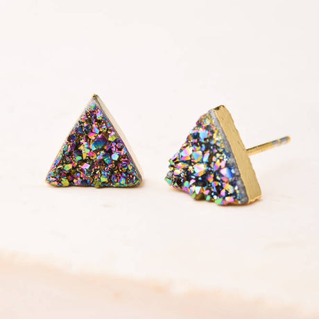 kyra druzy stud earrings