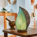leaflet table lamp blue styled 1
