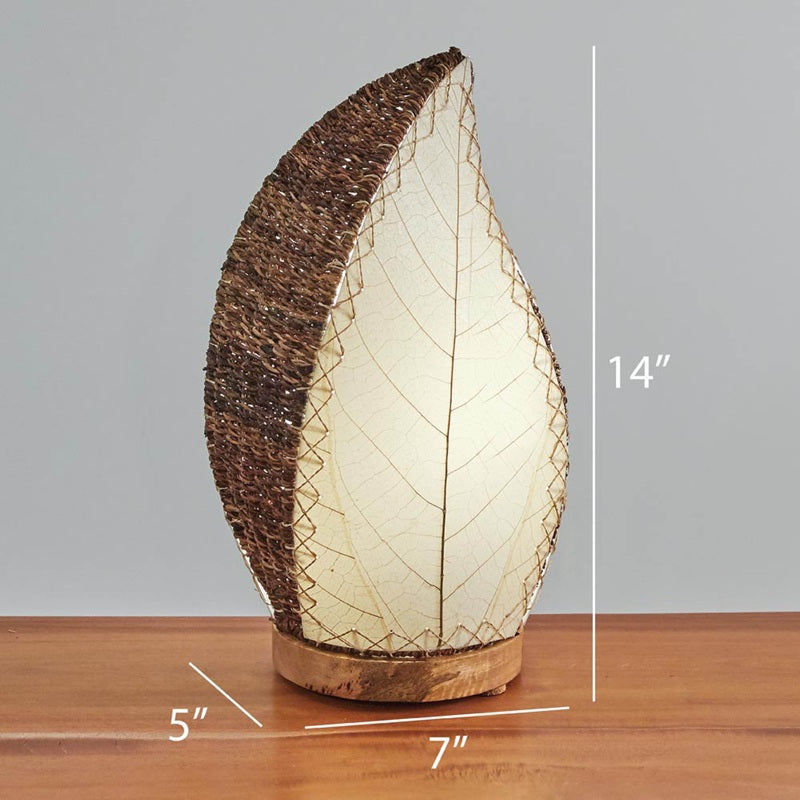 leaflet table lamp dimensions