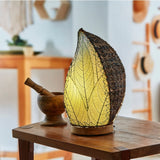 leaflet table lamp green styled