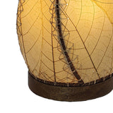 leaflet table lamp natural base