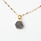 let the light in druzy drop necklace
