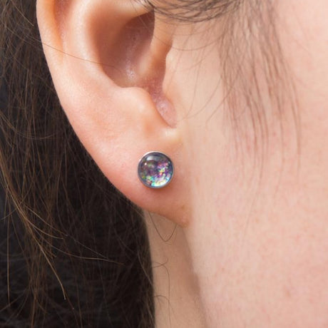lora lavender silver studs model 1