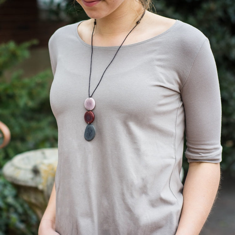 maggie's swing tunic, miro tagua pendant