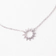 mallory sun silver necklace