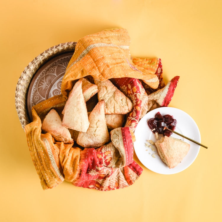 mandala bread warmer basket gift set 1