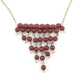 Maricela Necklace - Burgundy