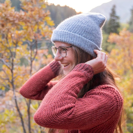 milkshake hat powder blue model 1