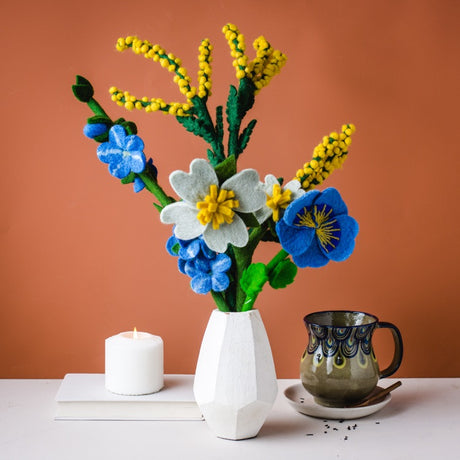 Misty Meadow Felt Flower Bouquet