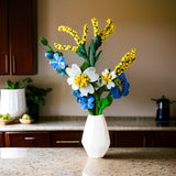 misty meadow felt flower bouquet styled new