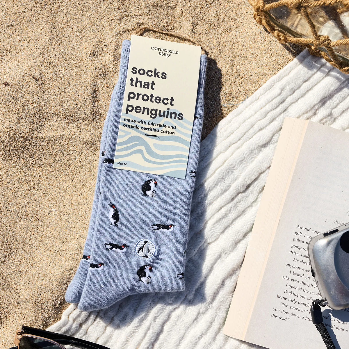 Socks that Protect Penguins Blue
