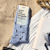 Socks that Protect Penguins Blue
