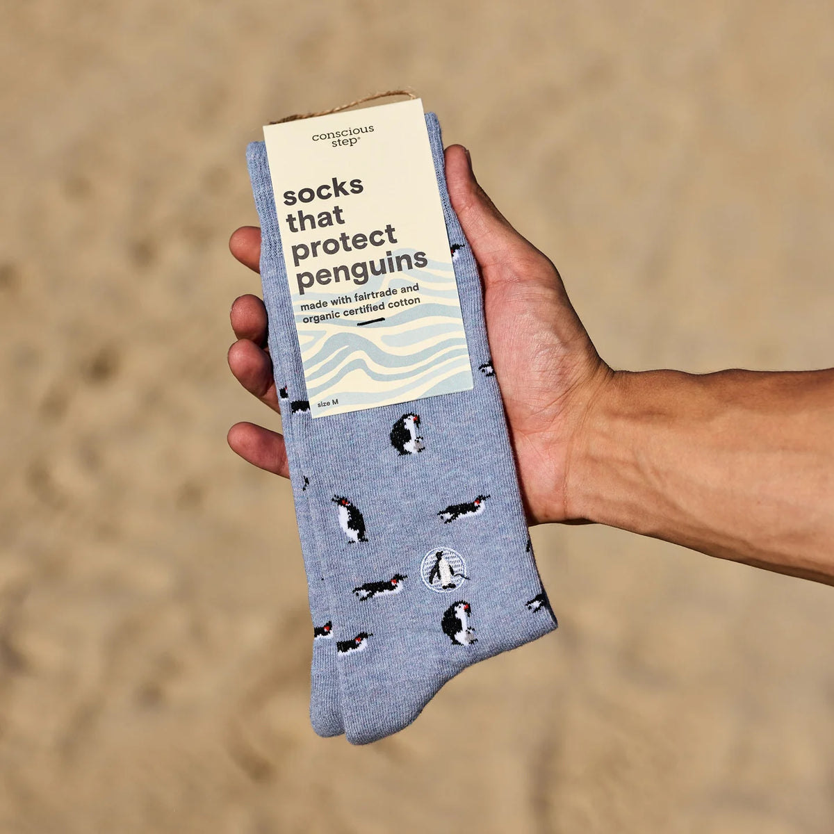 Socks that Protect Penguins Blue