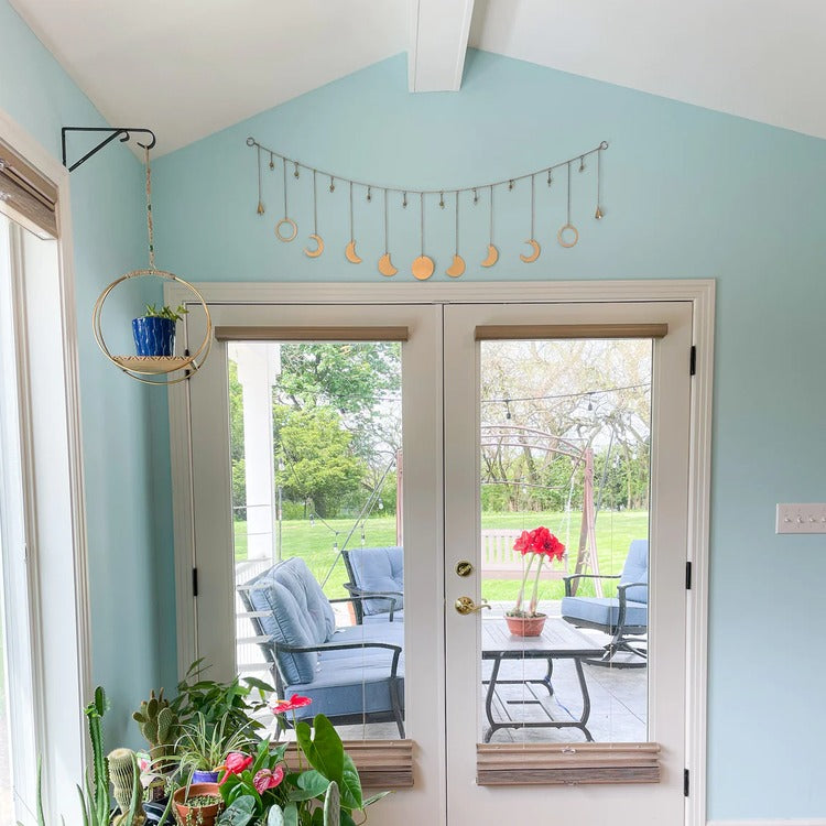 moon phase garland styled