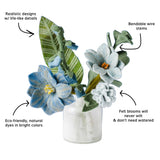 Morning Dew Felt Flower Bouquet